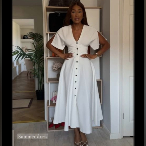 Zara ZW Collection Midi Button Dress - Picture 12 of 13